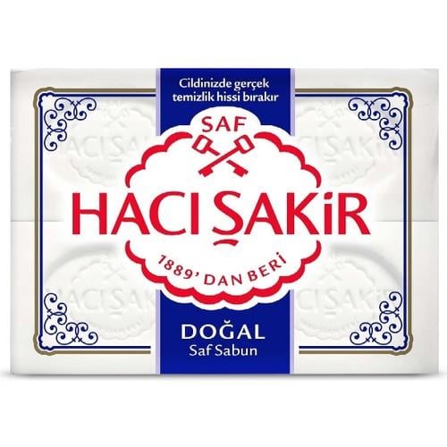 Hacı Şakir Doğal Saf Geleneksel Beyaz Sabun 4'lü Paket 150 gr Kalıp El ve Vücut Kullanımına Uygun