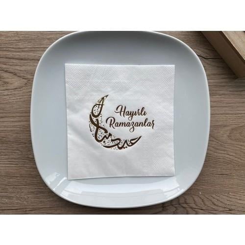 Happyland Hayırlı Ramazanlar Baskılı Varaklı Peçete 16'lı
