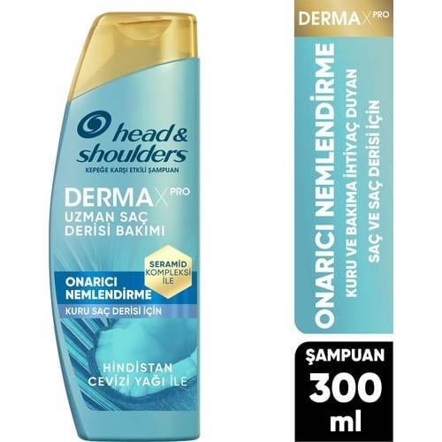 Head&Shoulders DermaXPRO Onarıcı Nemlendirme Kepek Karşıtı Şampuan Hindistan Cevizi Yağı ve Seramid ile 300ml