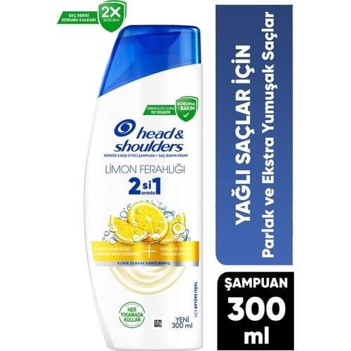 Head&Shoulders Limon Ferahlığı 2'si 1 Arada Şampuan 300 ml