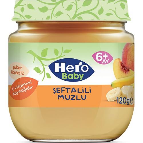 Hero Baby Şeftalili Muzlu Kavanoz Mama 120 gr