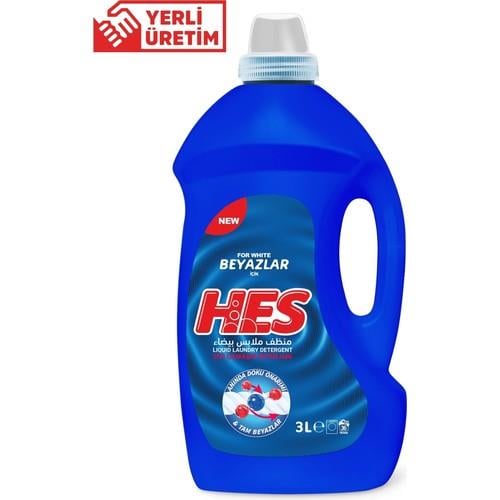 Hes Sıvı Çamaşır Deterjanı Beyazlar 3 Lt