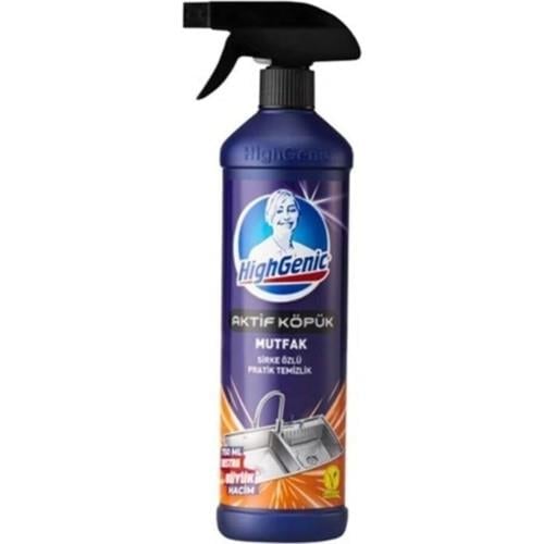 Highgenic Aktif Köpük Mutfak Sirke Özlü Genel Temizlik 750 ml