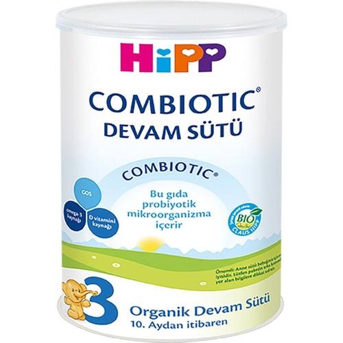 HiPP 3 Organik Combiotic Biberon Maması 350 gr – 10 Ay+ Bebekler için Sütlü, Prebiyotik ve Probiyotik Formül