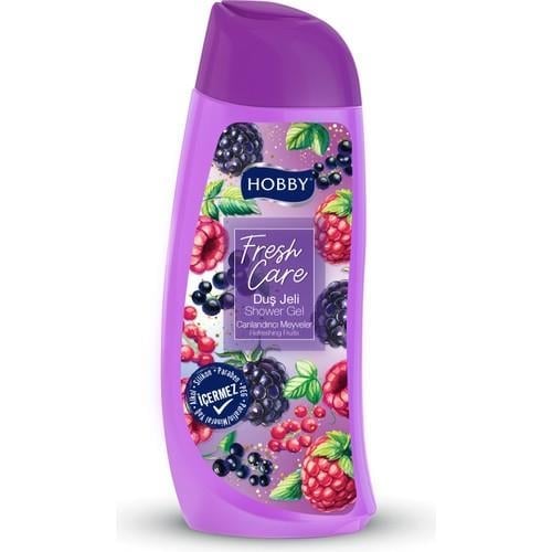 Hobby Fresh Care Duş Jeli Böğürtlen ve Ahududu Aromalı 500 ml Paraben ve Alkol İçermez