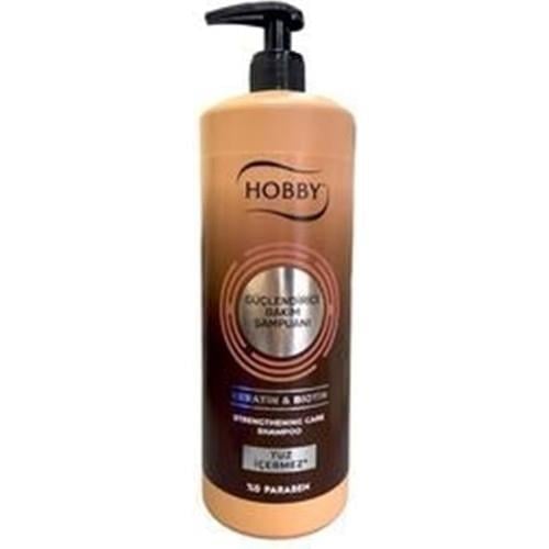 Hobby Tuzsuz Şampuan Keratin ve Biotin ile Besleyici Etki 1000 ml Tüm Saçlar İçin