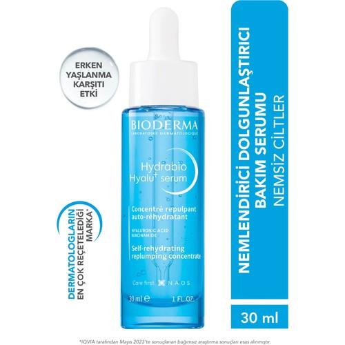 Hydrabio Hyalu+ Serum Dolgunlaştırıcı ve Yoğun Nemlendirici, Erken Yaşlanma Karşıtı Hyalüronik Asit ve Niasinamid İçeren Yüz Serumu 30 ml