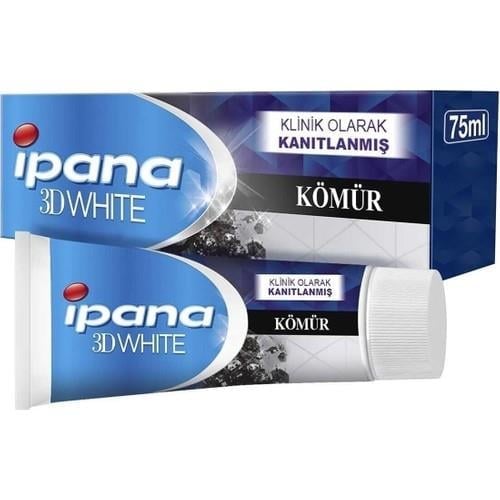 İpana 3D Beyazlatıcı Diş Macunu Aktif Kömür Özlü 75 ml Klinik Olarak Kanıtlanmış