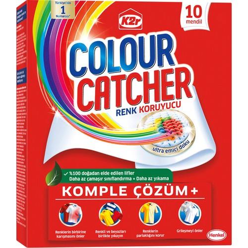K2r Renk Koruyucu Mendil - 10'lu Paket, 10 Yıkama Kapasitesi, Tüm Renkler İçin, Kokusuz, Parlaklık Koruma ve Derinlemesine Temizlik Özelliği