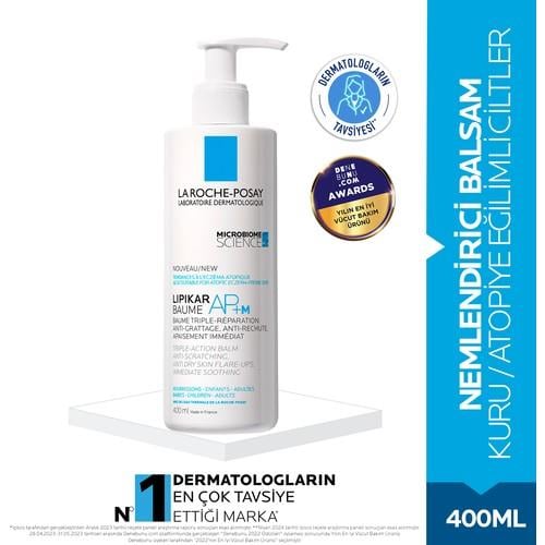 La Roche-Posay Nemlendirici Balsam Atopik Ciltler Kuruluk ve Kaşıntı Karşıtı 400 ml