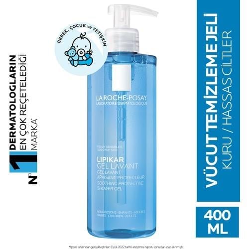 La Roche-Posay Niacinamide’li Arındırıcı Jel Temizleyici 400 ml – Kuru ve Hassas Ciltler için Nazik ve Yatıştırıcı Bakım
