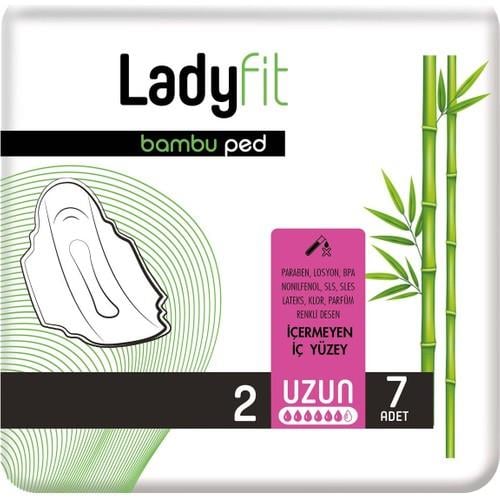 Ladyfit Bambu Ped Uzun 7 Adet Gün Boyu Konfor Sağlayan Nefes Alabilen Yüzey