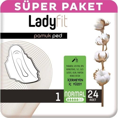 Ladyfit Pamuk Ped Süper Normal 24 Ped