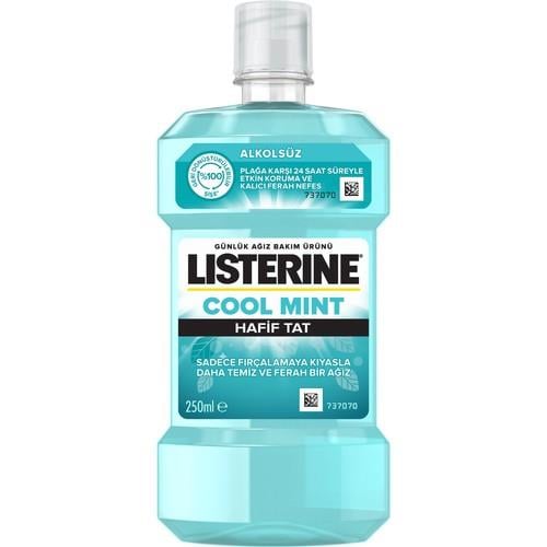 Listerine Cool Mint Alkolsüz Ağız Bakım Suyu 250 ml Nane Aromalı Antibakteriyel Plak Tartar Önleyici