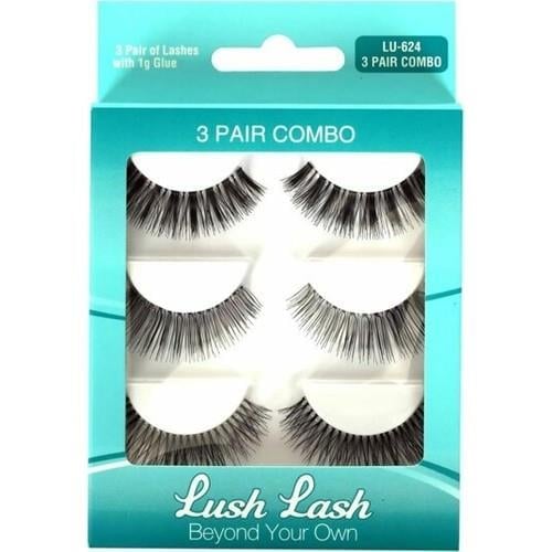 Lush Lash Takma Kirpik, 3 Pair Combo 3 Çift Takma Kirpik Lu-624