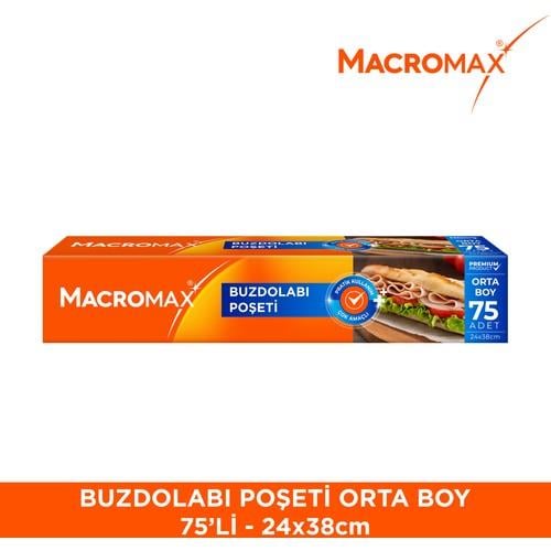Macromax Buzdolabı Poşeti Orta Boy 75'li