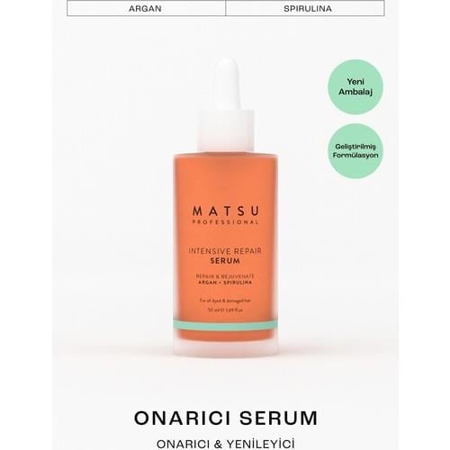Matsu Intensive Repair Yıpranmış Saçlar Için Yoğun Bakım Saç Serumu  50 ml
