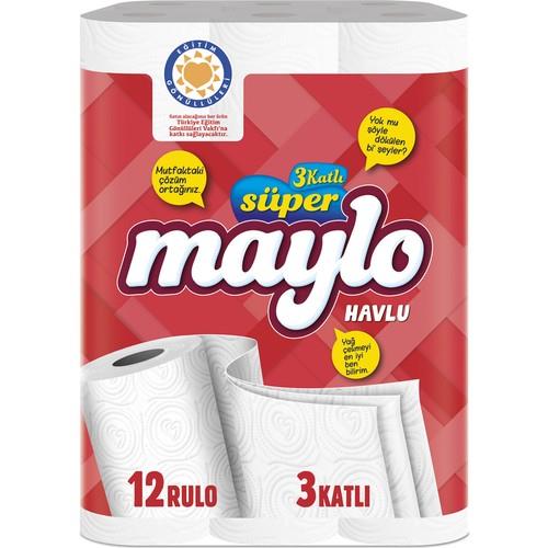 Maylo 3 Katlı 12'li Kağıt Havlu
