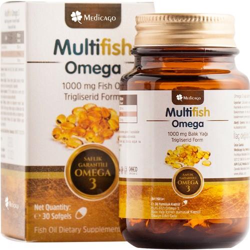 Medicago Multifish Omega Balık Yağı İçeren Takviye Edici Gıda 30 Kapsül