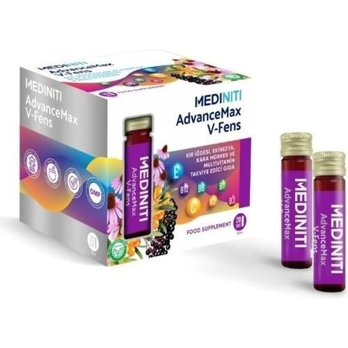 Mediniti Advancemax V-Fens 20 Şişe | Multivitamin Takviye Edici Gıda