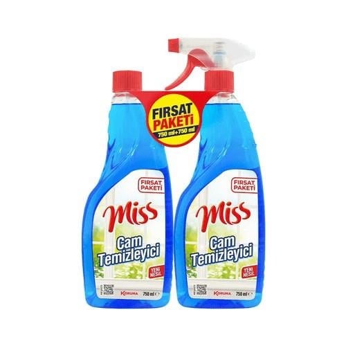 Miss Cam Temizleyici 750 ml+750 ml Fırsat Paketi
