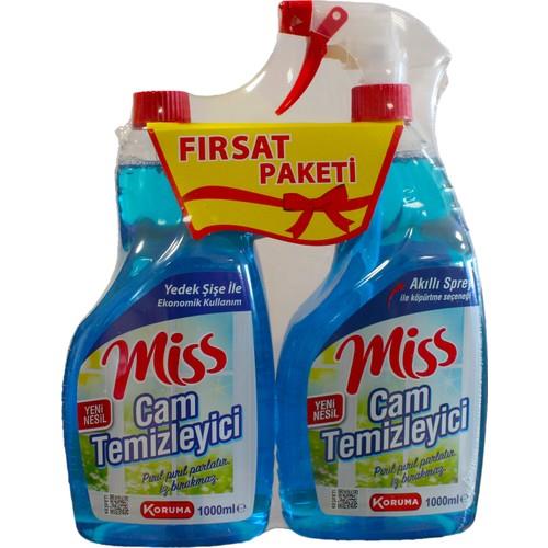 Miss Cam Temizleyici Fırsat Paketi 2x1000 ml