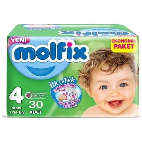 Molfix Bebek Bezi 3D 4 Beden Maxi 7-14 Kg 30lu Jumbo