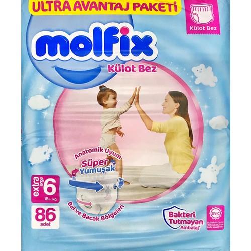 Molfix Külot Bebek Bezi 6 Beden Extra Large 15+ Kg 86lı Ultra Avantaj Paketi
