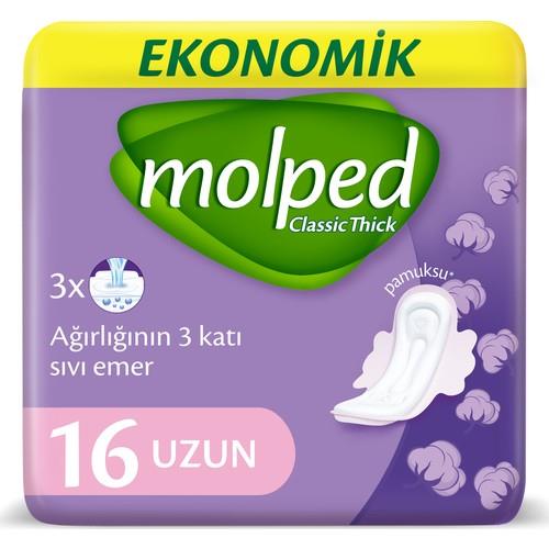 Molped Kalın Ped Klasik Uzun Ekonomik 16 Adet