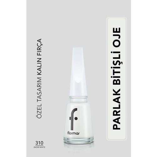 Nail Enamel Yoğun Renk Veren Uzun Süre Kalıcı Parlak Oje (310 Snow White) 8682536035859