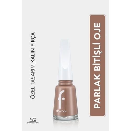 Nail Enamel Yoğun Renk Veren Uzun Süre Kalıcı Parlak Oje (472 Caramel Latte) 8682536036221