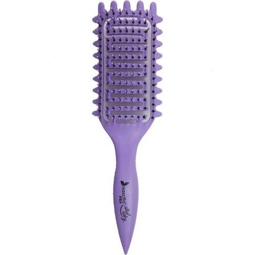 Nascita Magical Curl Mor Plastik Esnek Belirginleştirici Saç Fırçası Kıvırcık Saçlar İçin