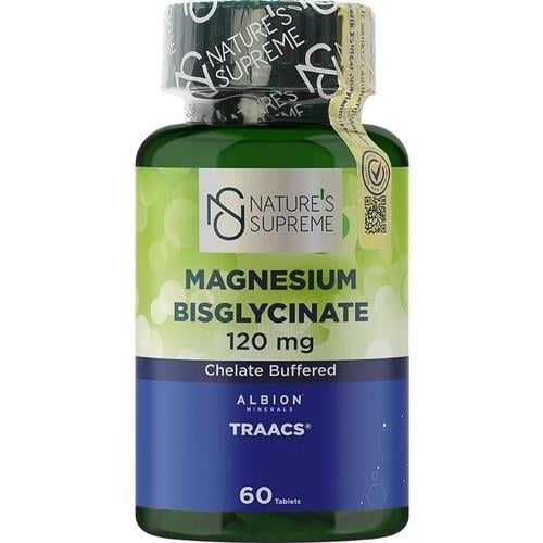 Nature's Supreme Magnesium Bisglycinate 120 Mg 60 Tablet