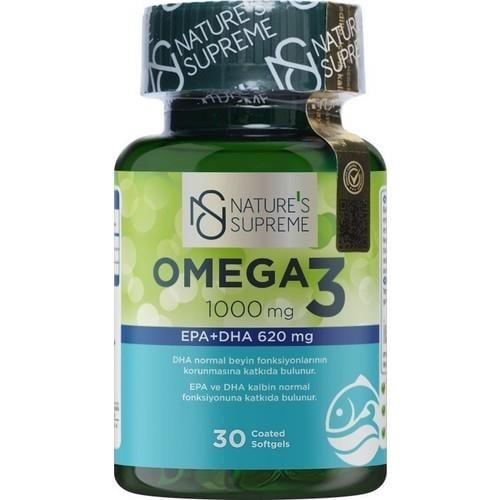 Nature's Supreme Omega 3 1000 Mg 30 Kapsül
