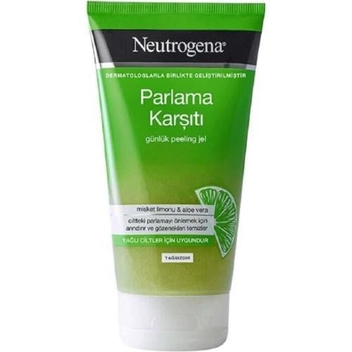 Neutrogena Parlama Karşıtı Yüz Temizleme Jeli Aloe Vera Etkisiyle Yağlı Ciltler İçin 150 ml
