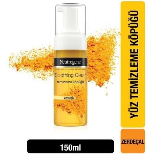 Neutrogena Zerdeçal Özlü Yatıştırıcı Yüz Temizleme Köpüğü 150 ml – Hassas Ciltler İçin Nazik ve Etkili Bakım