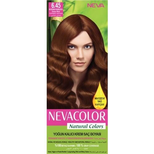 Nevacolor Natural Colors 6.45 Soğan Kabuğu - Kalıcı Krem Saç Boyası Seti