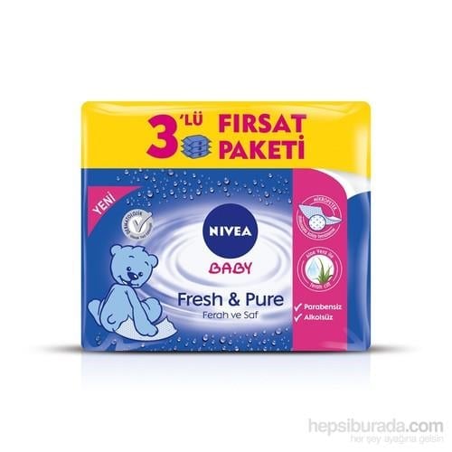 NIVEA Baby Fresh&Pure Islak Mendil 3'lü Fırsat Paketi
