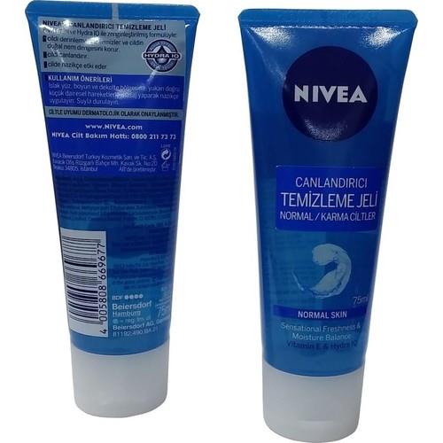 Nivea Canlandırıcı Temizleme Jeli Normal Ve Karma Ciltler 75Ml