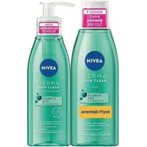 Nivea Derma Skin Clear Yüz Temizleme Jeli Arındırıcı Etki 150 ml Unisex Kullanıma Uygun