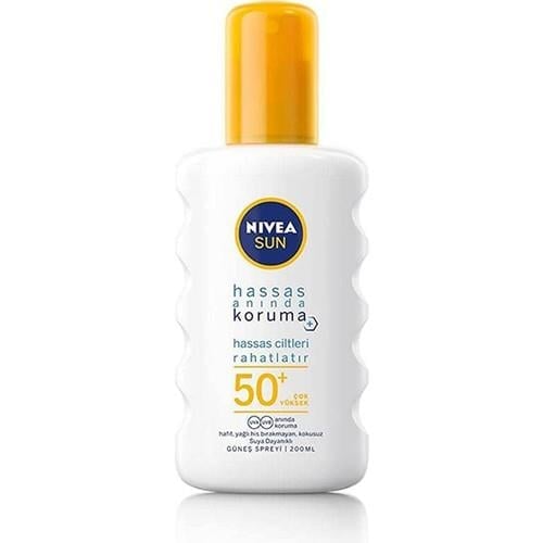 Nivea Sun SPF 50+ Hassas Ciltler için Yüksek Koruma Sağlayan Güneş Losyonu 200 ml