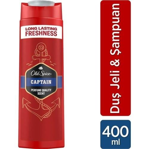 Old Spice Captain Erkek Duş Jeli ve Şampuan 400 ml