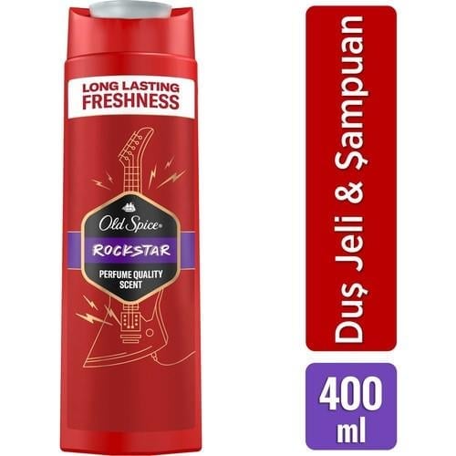 Old Spice Rockstar Erkek Duş Jeli ve Şampuan 400 ml