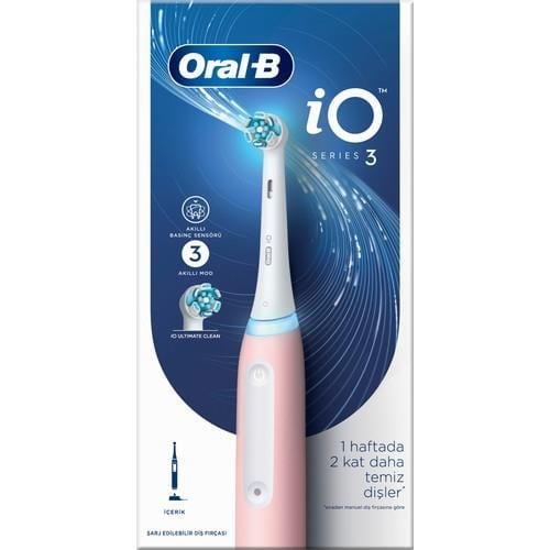 Oral-B iO 3 Şarjlı Diş Fırçası - Pembe