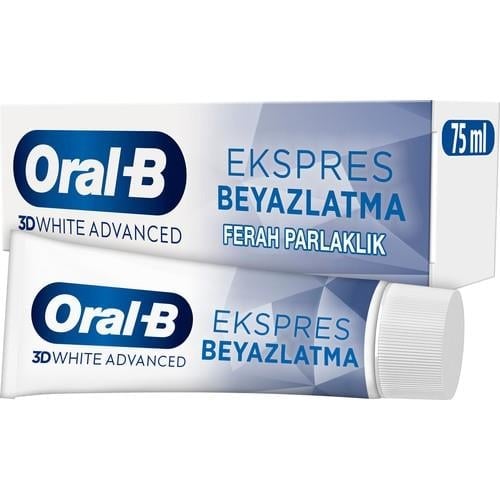 Oral-B Pro 3D White Advanced Ekspres Beyazlatma Ferah Parlaklık Diş Macunu 75 ml