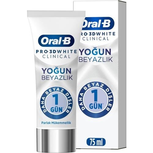 Oral-B Pro 3D White Clinical Yoğun Beyazlık Parlak Mükemmellik Diş Macunu 75 Ml