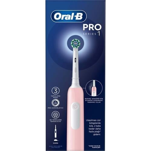 Oral-B Pro Series 1 Şarjlı Diş Fırçası 100% Etkin Temizlik Orta Sertlikte Fırça Kılı 1 Adet