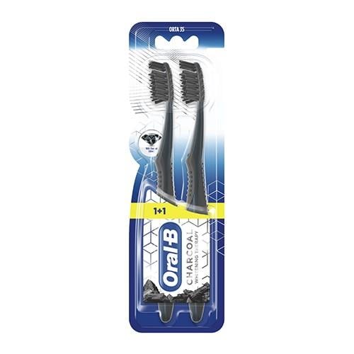 Oral-B Whitening Therapy Charcoal Diş Fırçası Orta 2'li