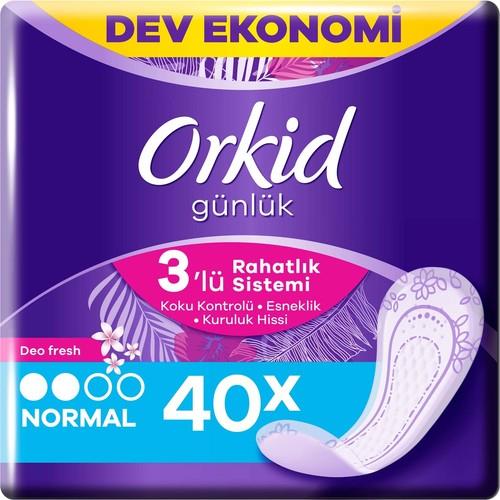 Orkid Günlük Ped Deofresh Normal 40 Adet Ekonomik Paket