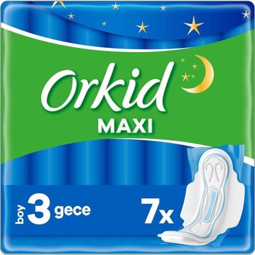 Orkid Maxi Gece 7 Adet Tekli Paket Hijyenik Ped